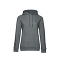 Heather Mid Grey - Front - B&C Womens-Ladies Queen Hoody