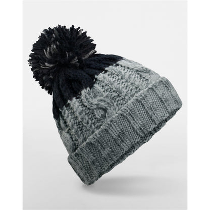 Light Grey-Black - Back - Beechfield Unisex Adult Apres Beanie
