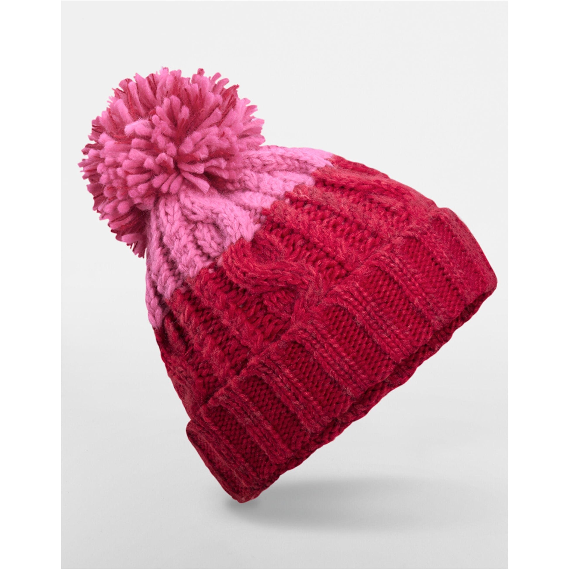 Classic Red-True Pink - Back - Beechfield Unisex Adult Apres Beanie
