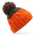 Orange-Dark Graphite - Front - Beechfield Unisex Adult Apres Beanie