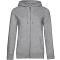 Grey Heather - Front - B&C Womens-Ladies Queen Hoodie