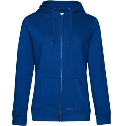 Royal Blue - Front - B&C Womens-Ladies Queen Hoodie