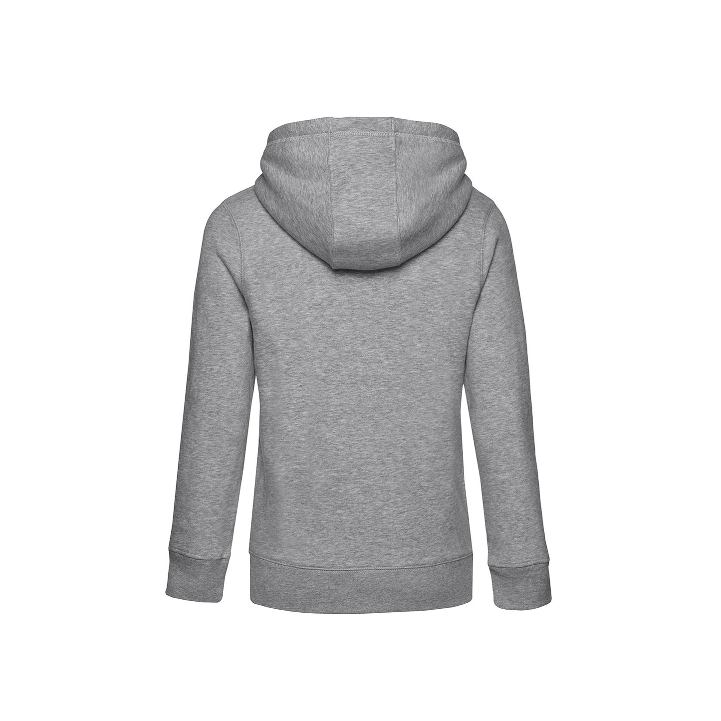 Grey Heather - Back - B&C Womens-Ladies Queen Hoodie