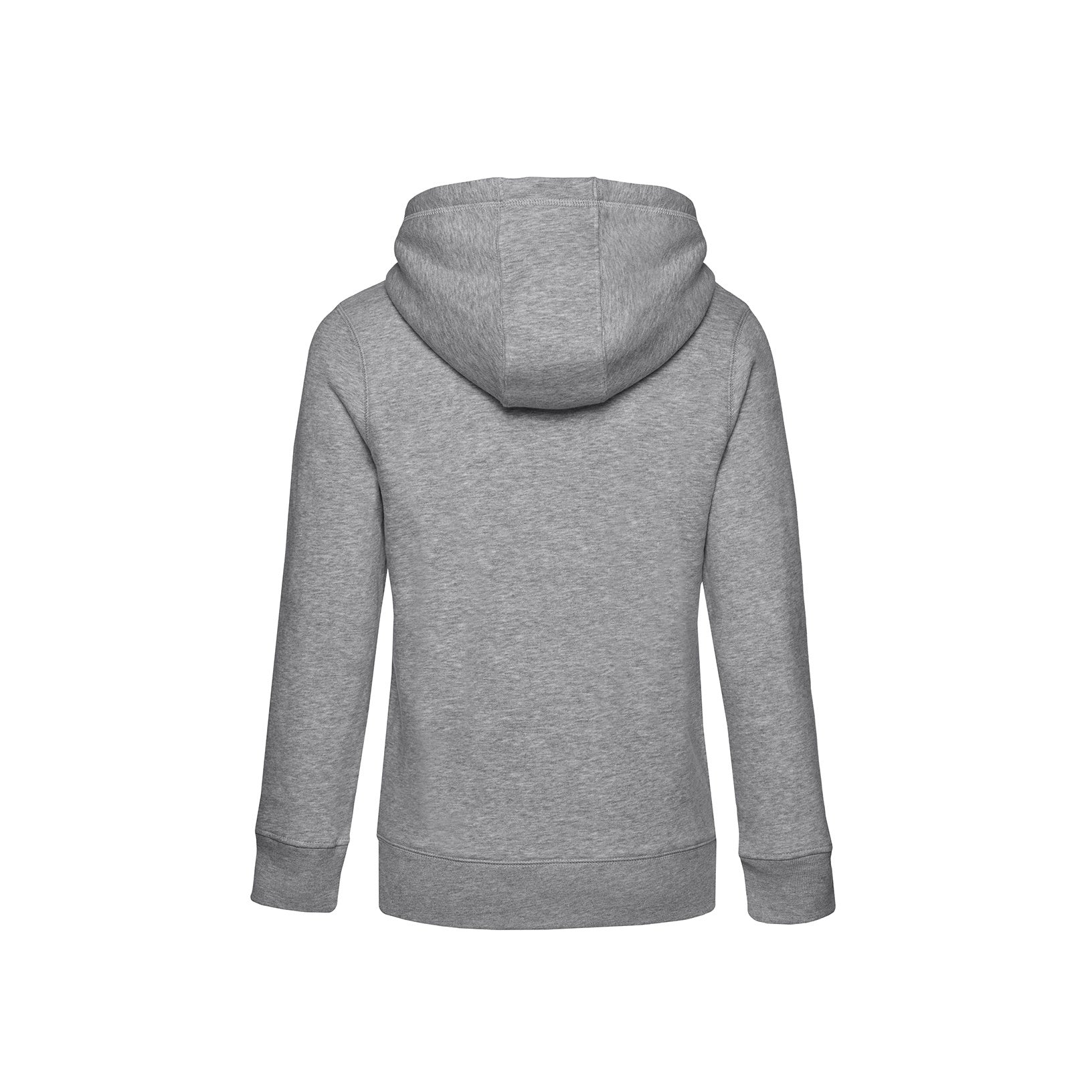 Grey Heather - Back - B&C Womens-Ladies Queen Hoodie