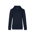 Navy - Front - B&C Womens-Ladies Queen Hoodie