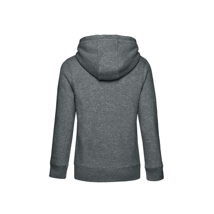 Mid Grey Heather - Back - B&C Womens-Ladies Queen Hoodie