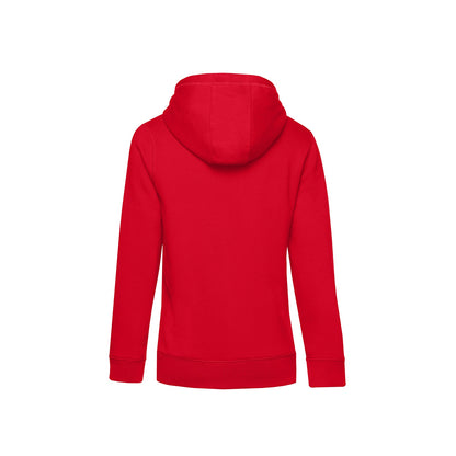 Red - Back - B&C Womens-Ladies Queen Hoodie