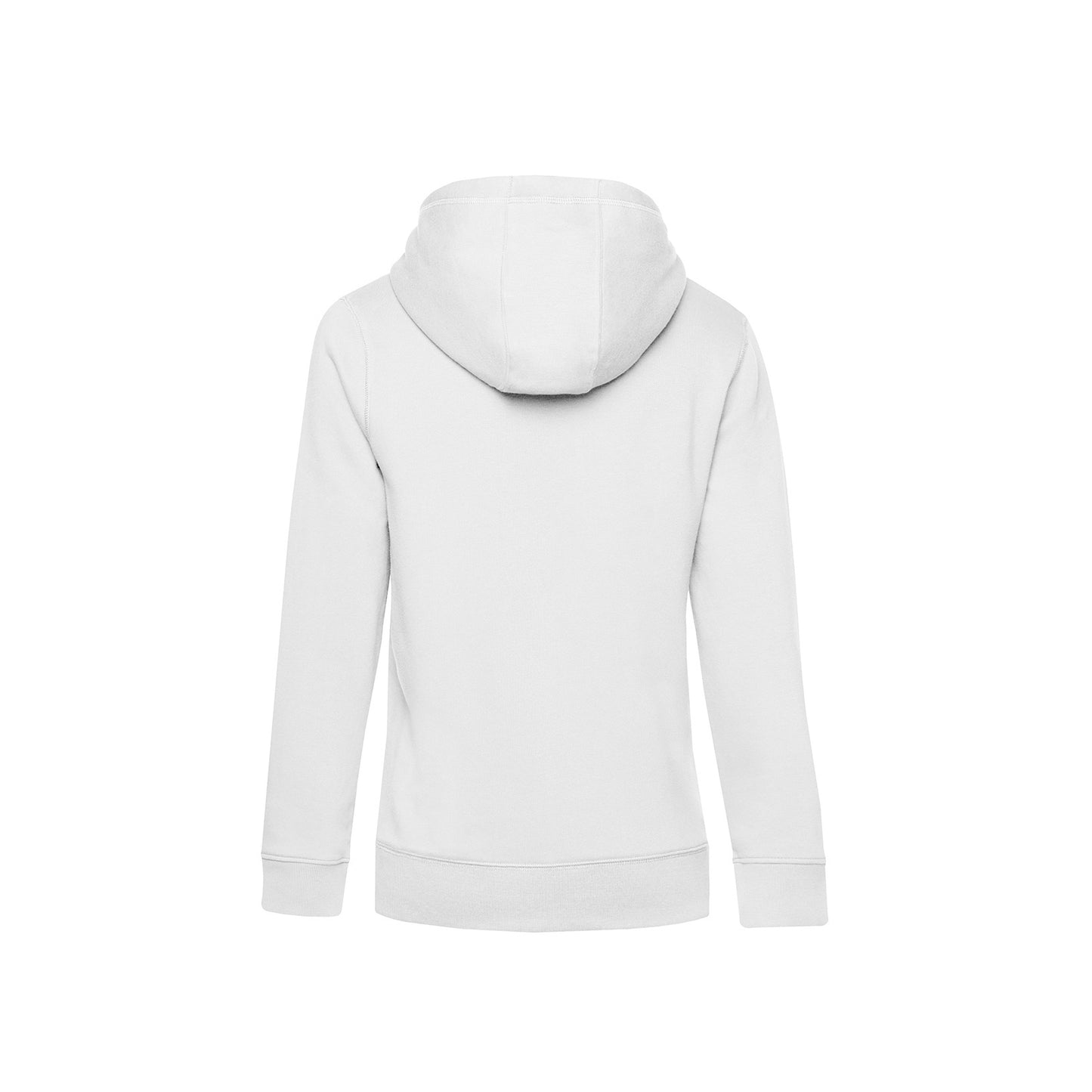 White - Back - B&C Womens-Ladies Queen Hoodie