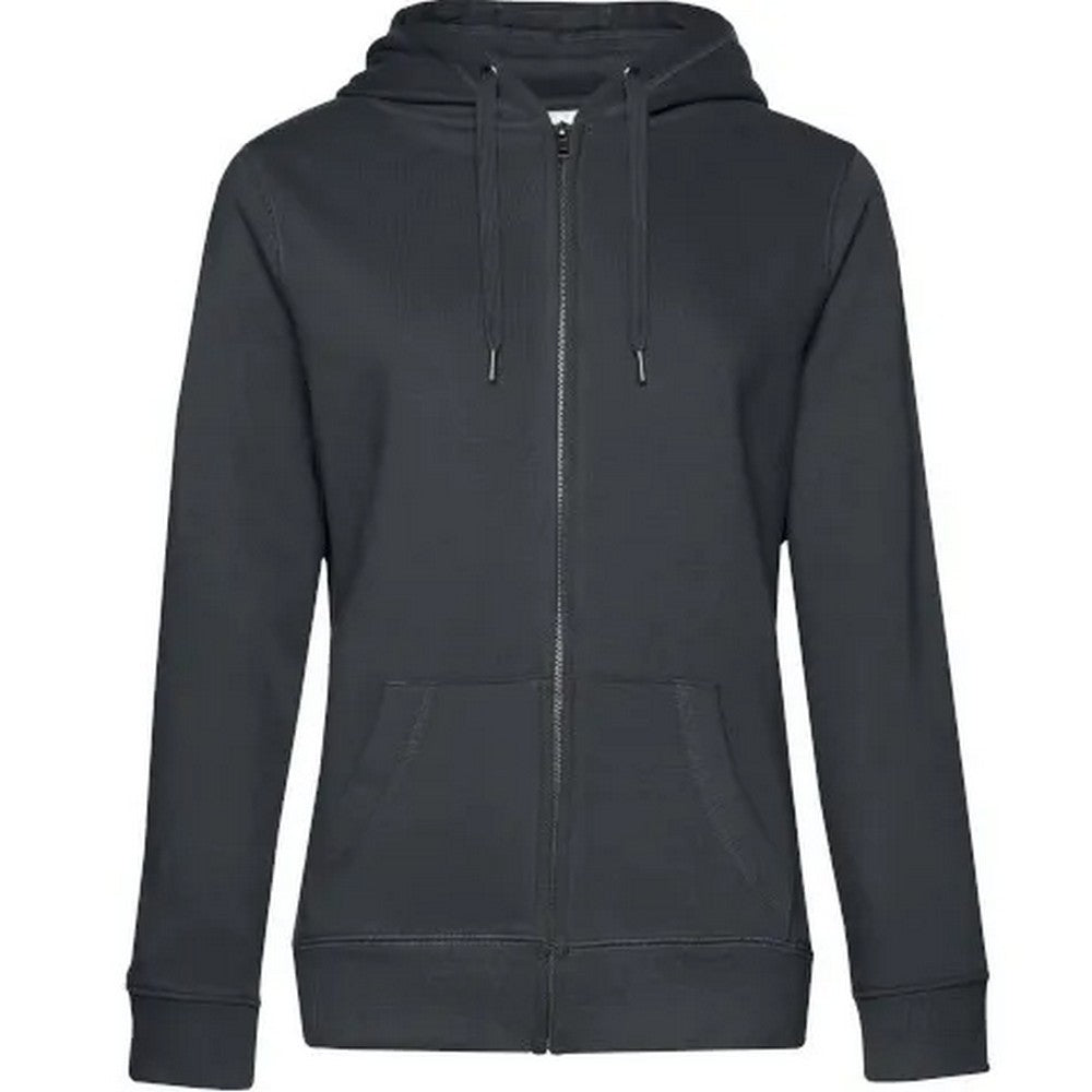 Asphalt - Front - B&C Womens-Ladies Queen Hoodie