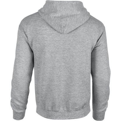 Sport Grey - Back - Gildan Heavy Blend Unisex Adult Full Zip Hooded Sweatshirt Top