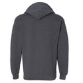 Dark Heather - Back - Gildan Heavy Blend Unisex Adult Full Zip Hooded Sweatshirt Top