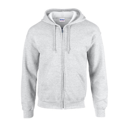 Black - Pack Shot - Gildan Heavy Blend Unisex Adult Full Zip Hooded Sweatshirt Top