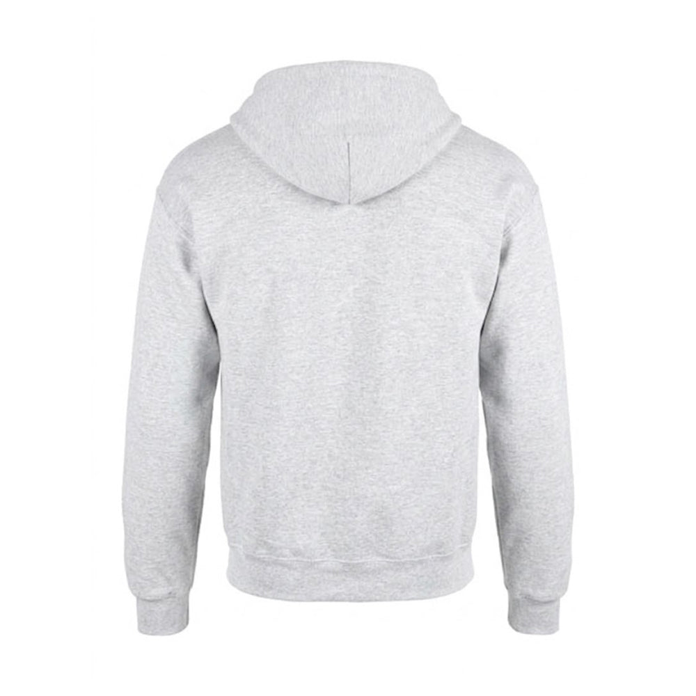 Ash Grey - Back - Gildan Heavy Blend Unisex Adult Full Zip Hooded Sweatshirt Top