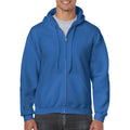 Royal - Lifestyle - Gildan Heavy Blend Unisex Adult Full Zip Hooded Sweatshirt Top