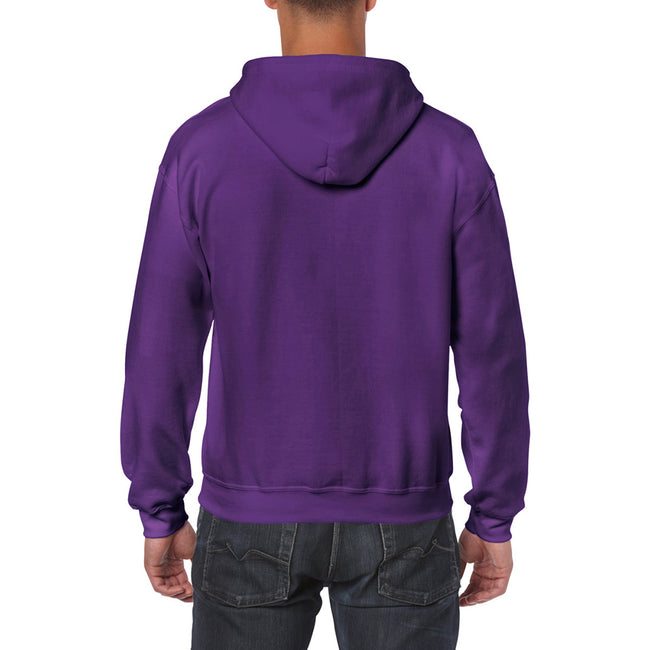 Purple - Pack Shot - Gildan Heavy Blend Unisex Adult Full Zip Hooded Sweatshirt Top