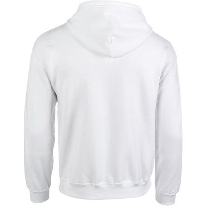White - Back - Gildan Heavy Blend Unisex Adult Full Zip Hooded Sweatshirt Top