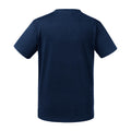 French Navy - Back - Russell Childrens-Kids Organic Short-Sleeved T-Shirt