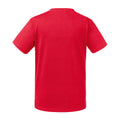 Red - Back - Russell Childrens-Kids Organic Short-Sleeved T-Shirt