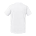 White - Back - Russell Childrens-Kids Organic Short-Sleeved T-Shirt