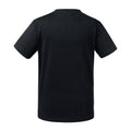 Black - Back - Russell Childrens-Kids Organic Short-Sleeved T-Shirt
