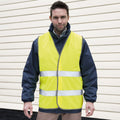 Yellow - Back - Result Unisex Adult High-Vis Reflective Vest