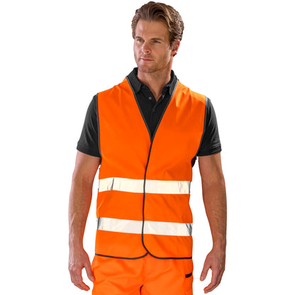 Fluorescent Orange - Back - Result Unisex Adult High-Vis Reflective Vest