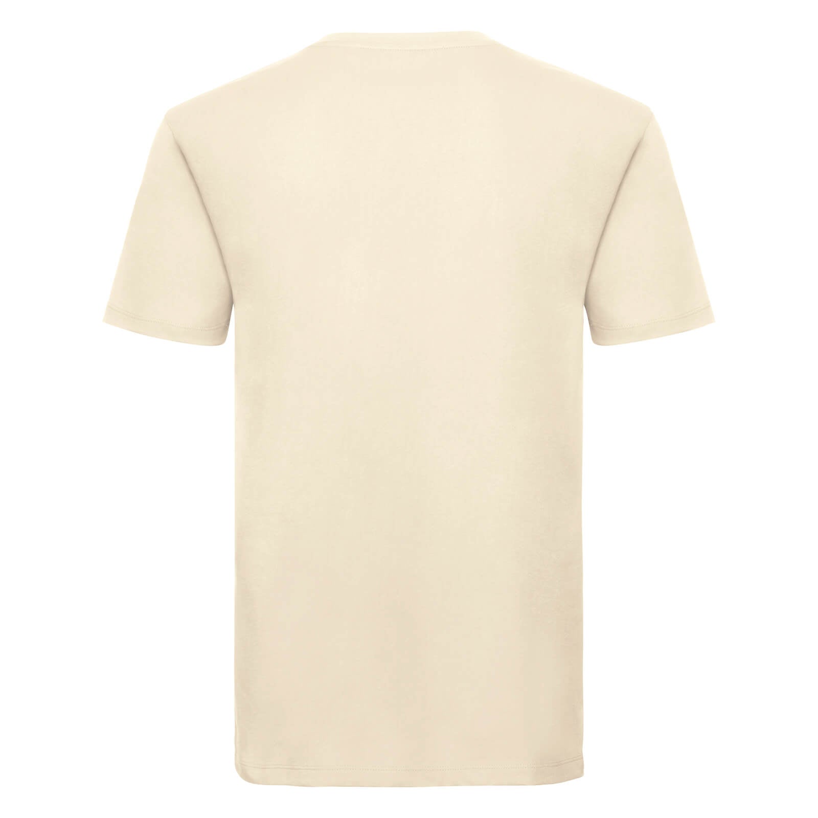 Natural - Back - Russell Mens Organic Short-Sleeved T-Shirt