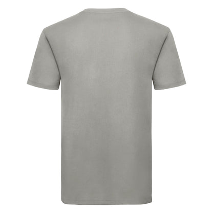 Stone - Back - Russell Mens Organic Short-Sleeved T-Shirt