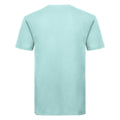Aqua Blue - Back - Russell Mens Organic Short-Sleeved T-Shirt