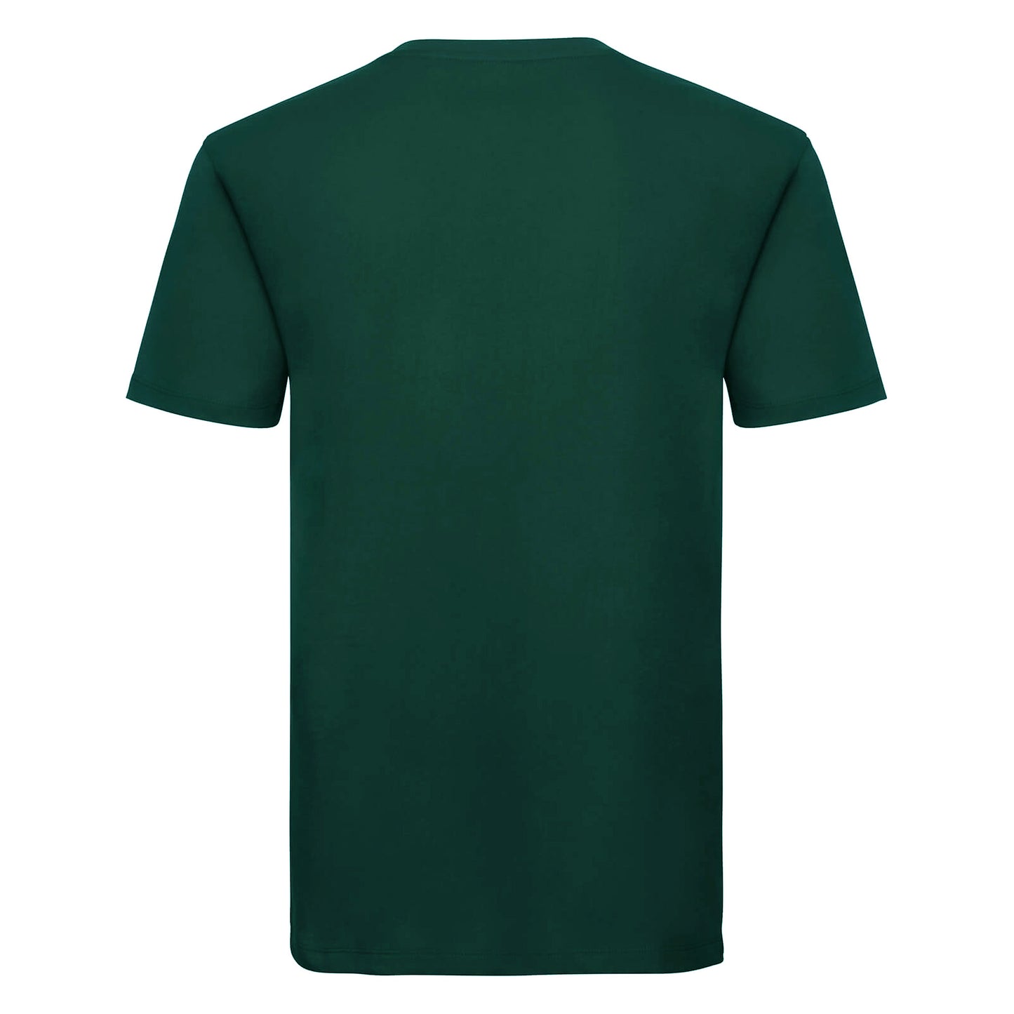 Bottle Green - Back - Russell Mens Organic Short-Sleeved T-Shirt