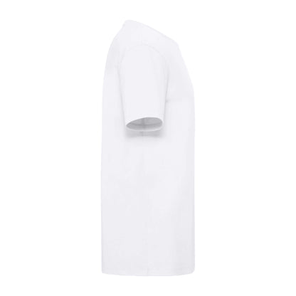 White - Side - Russell Mens Organic Short-Sleeved T-Shirt