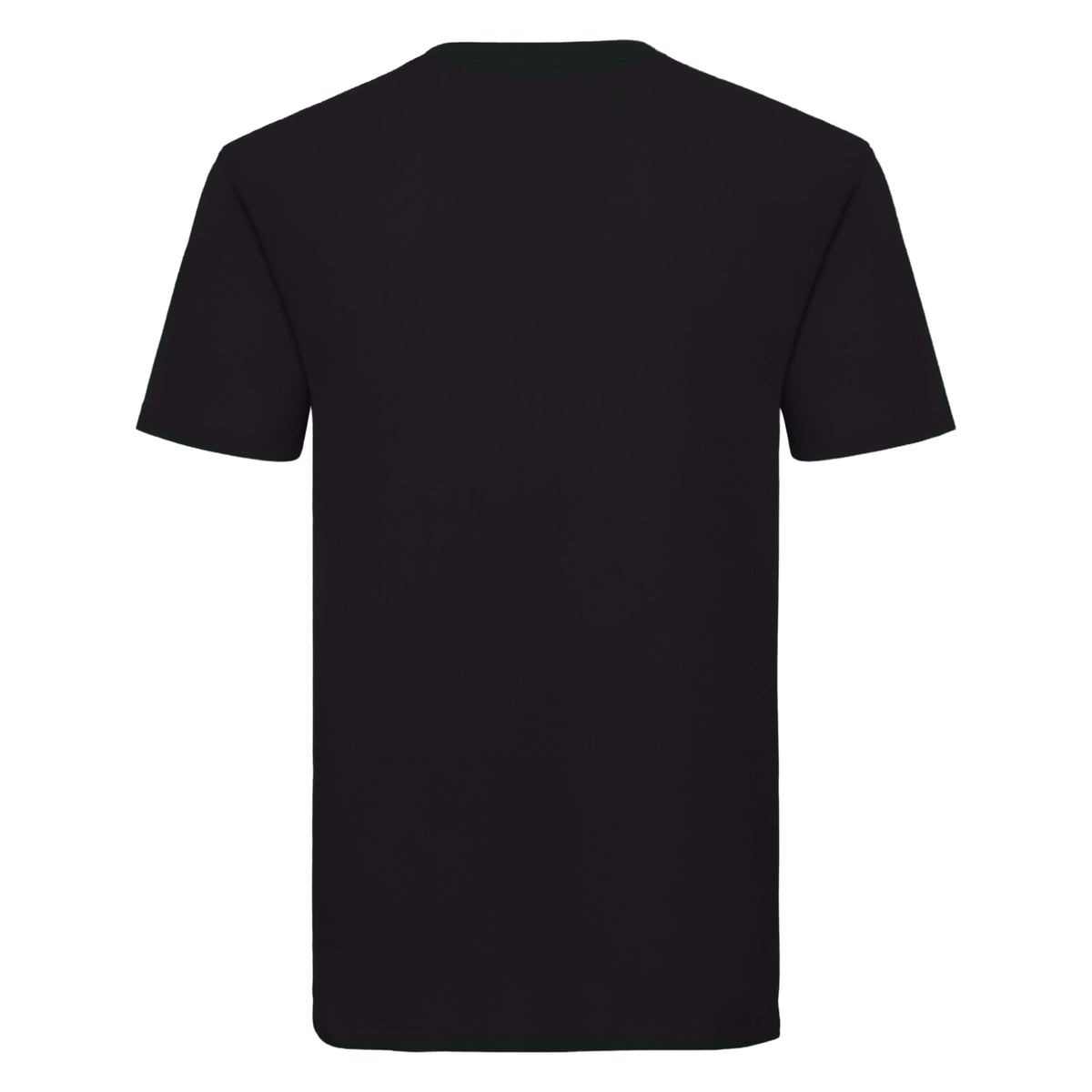 Black - Back - Russell Mens Organic Short-Sleeved T-Shirt