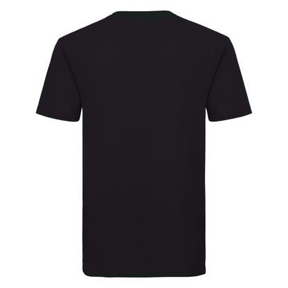 Black - Back - Russell Mens Organic Short-Sleeved T-Shirt