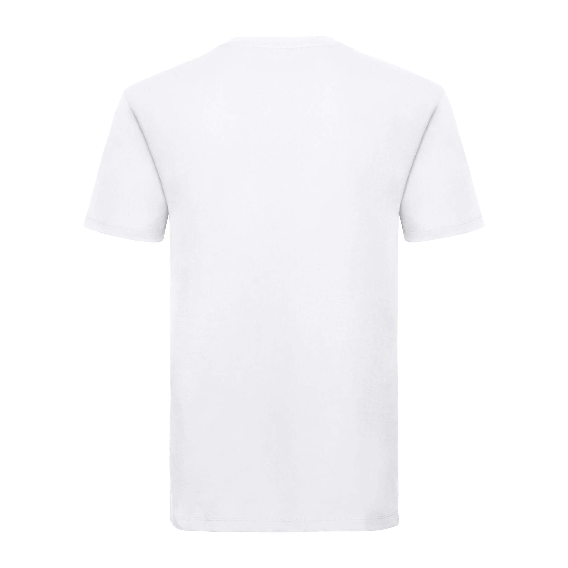 White - Back - Russell Mens Organic Short-Sleeved T-Shirt