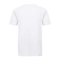 White - Back - Russell Mens Organic Short-Sleeved T-Shirt