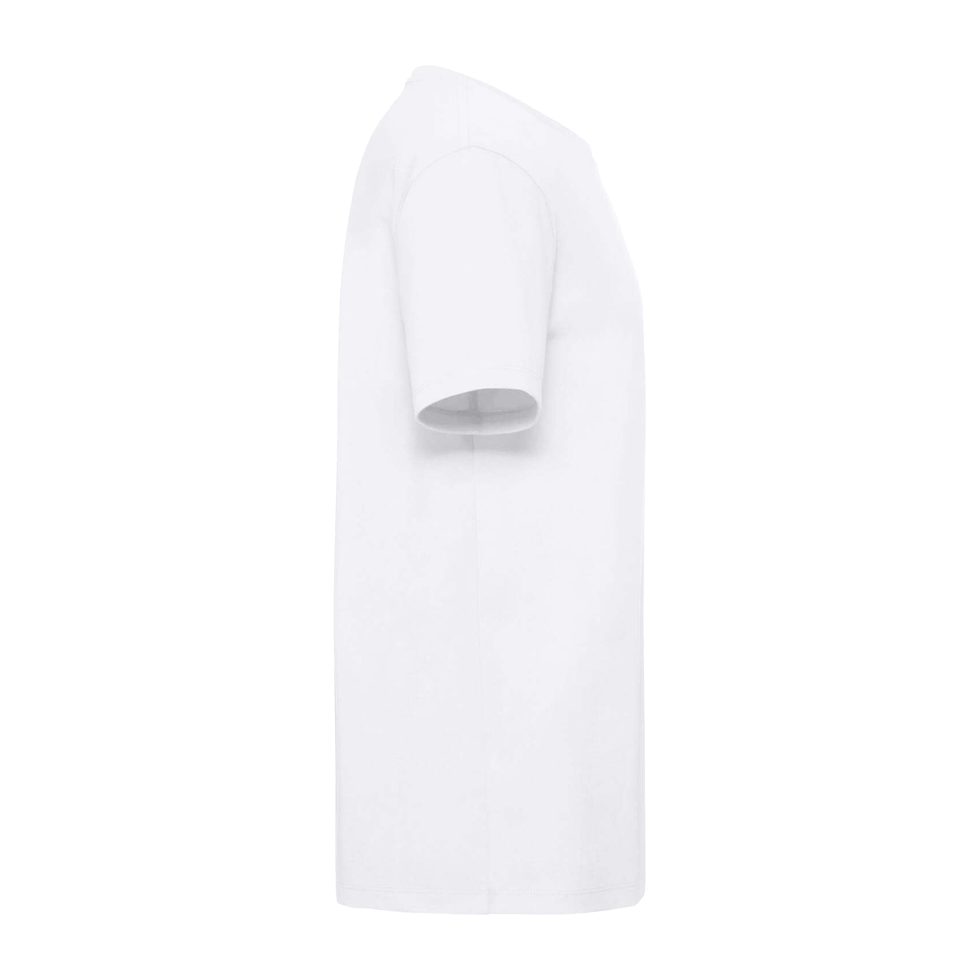 White - Side - Russell Mens Organic Short-Sleeved T-Shirt