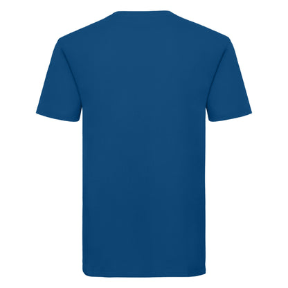 Bright Royal Blue - Back - Russell Mens Organic Short-Sleeved T-Shirt