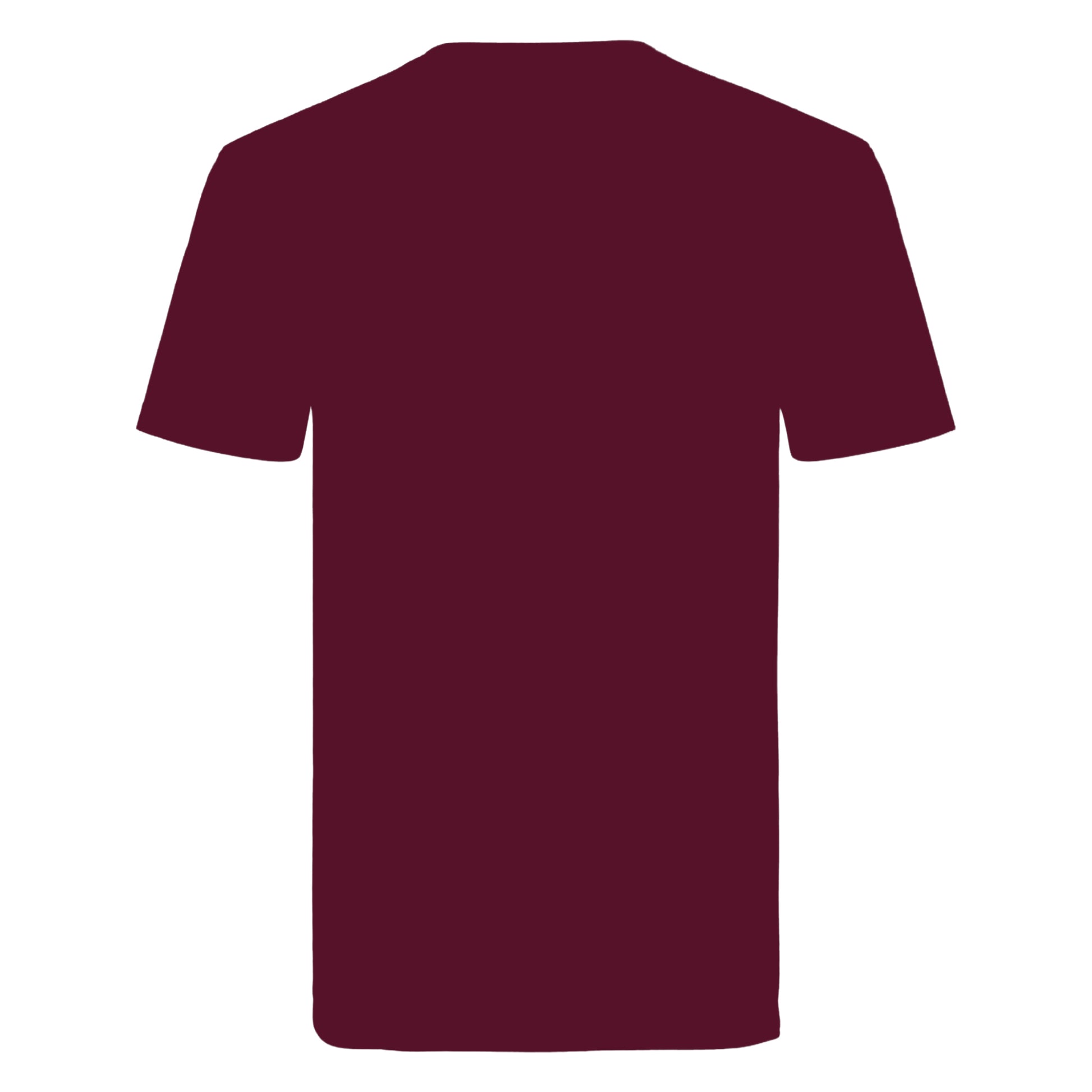 Burgundy - Back - Russell Mens Organic Short-Sleeved T-Shirt