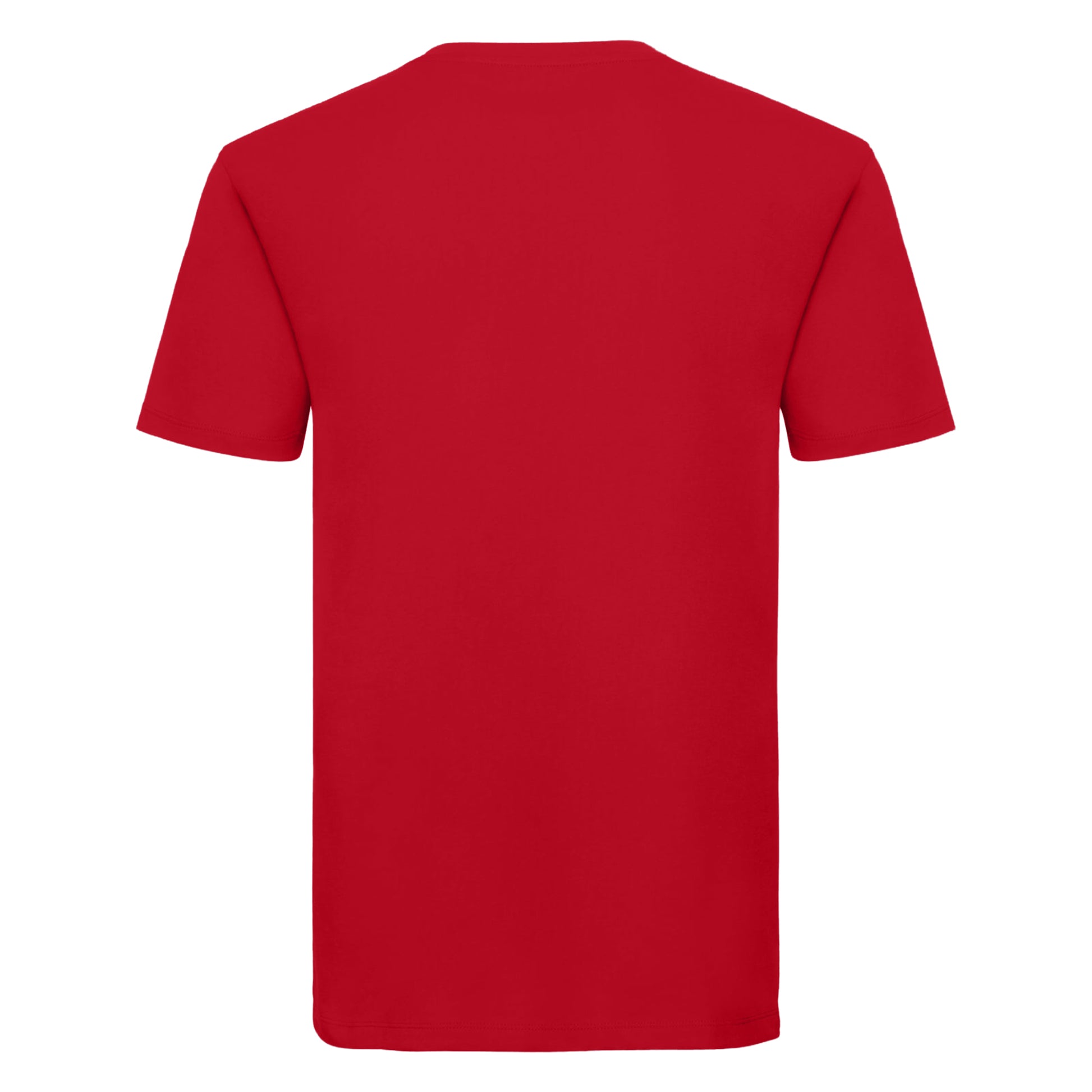 Classic Red - Back - Russell Mens Organic Short-Sleeved T-Shirt