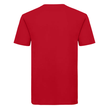 Classic Red - Back - Russell Mens Organic Short-Sleeved T-Shirt