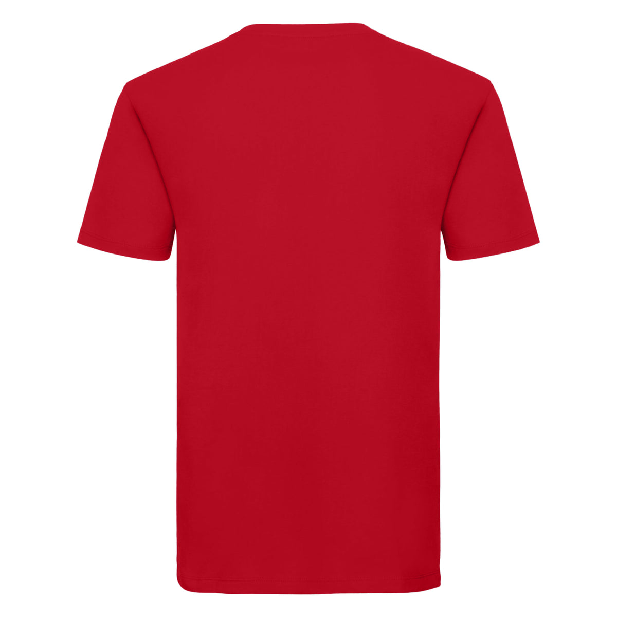 Classic Red - Back - Russell Mens Organic Short-Sleeved T-Shirt