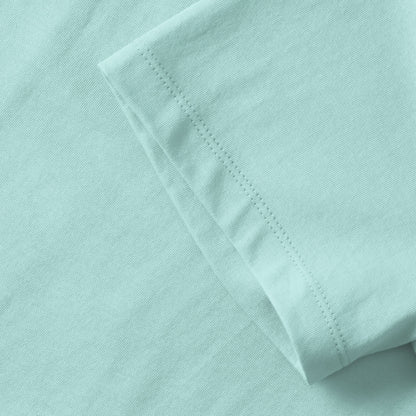 Aqua Blue - Lifestyle - Russell Mens Organic Short-Sleeved T-Shirt