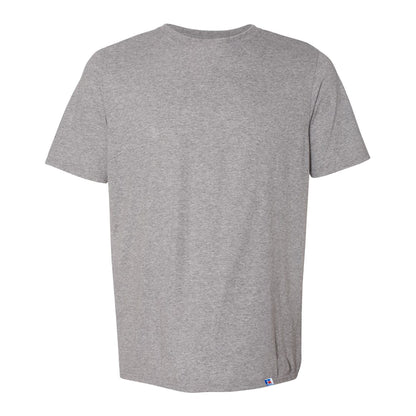Light Oxford Grey - Front - Russell Mens Organic Short-Sleeved T-Shirt