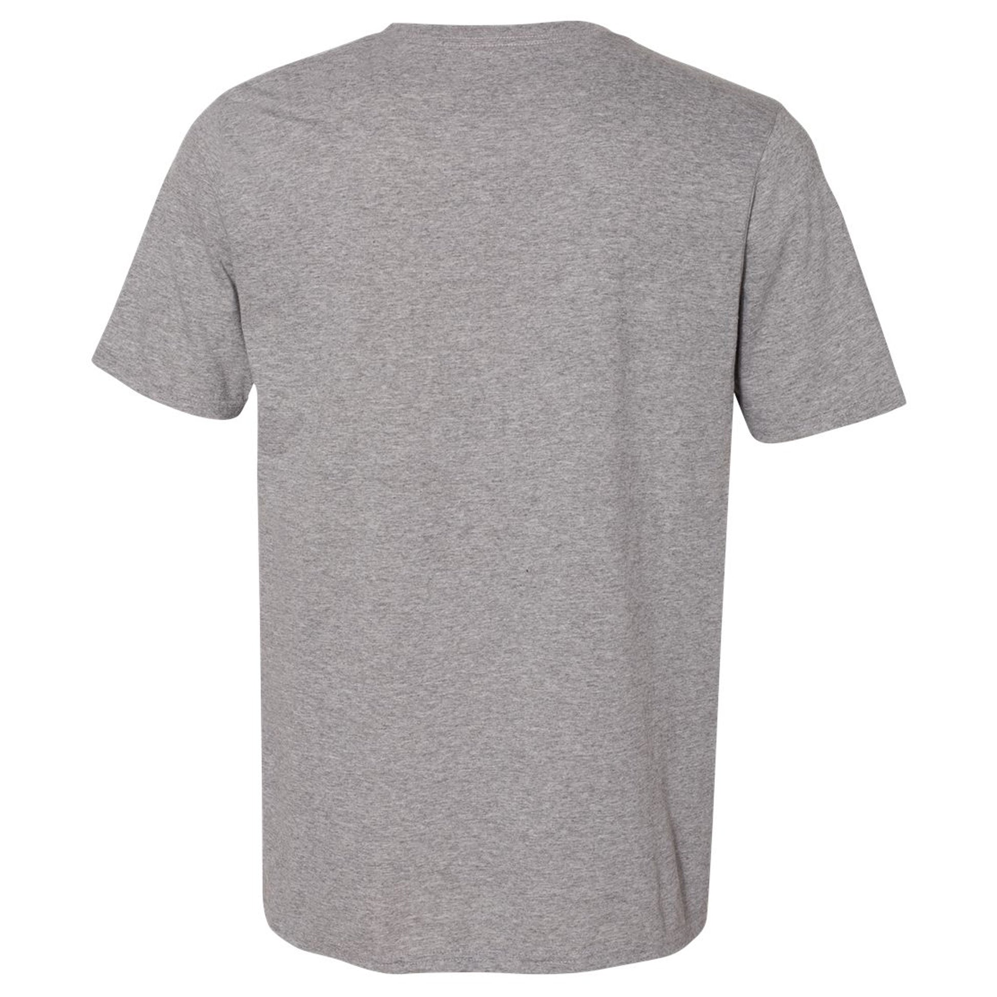 Light Oxford Grey - Back - Russell Mens Organic Short-Sleeved T-Shirt