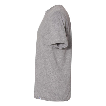 Light Oxford Grey - Side - Russell Mens Organic Short-Sleeved T-Shirt