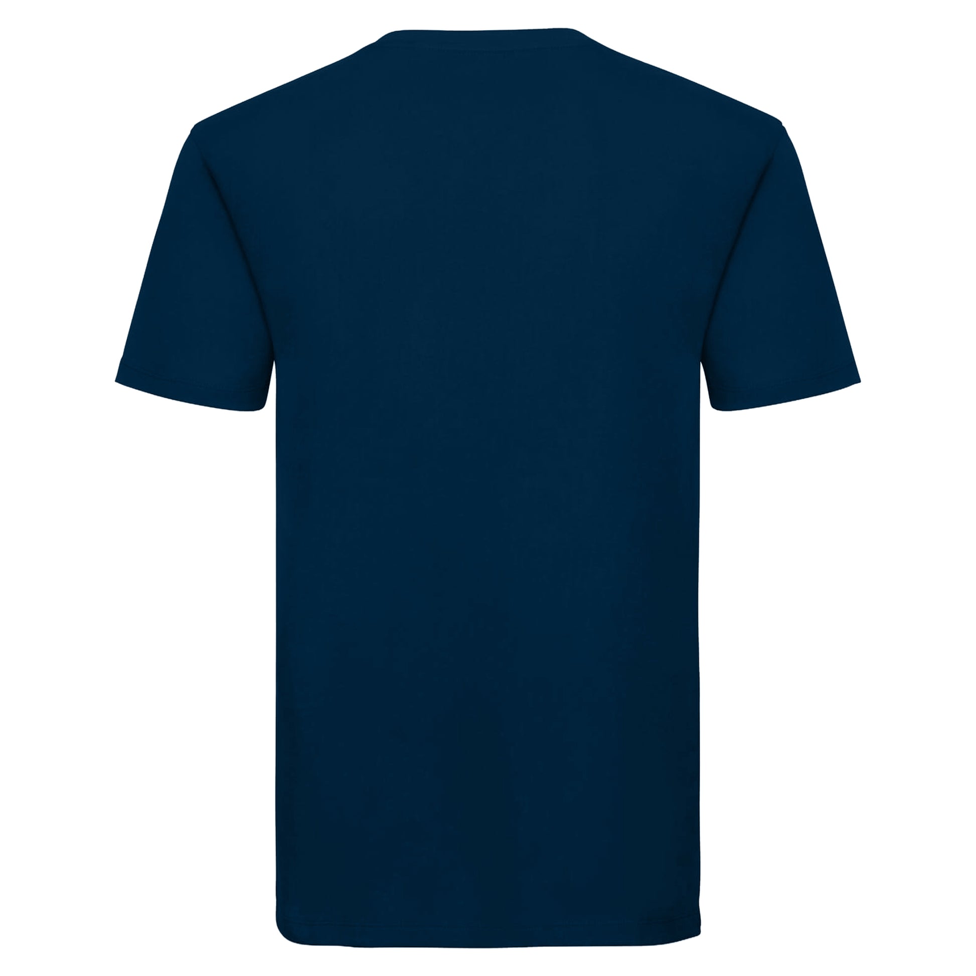 French Navy - Back - Russell Mens Organic Short-Sleeved T-Shirt