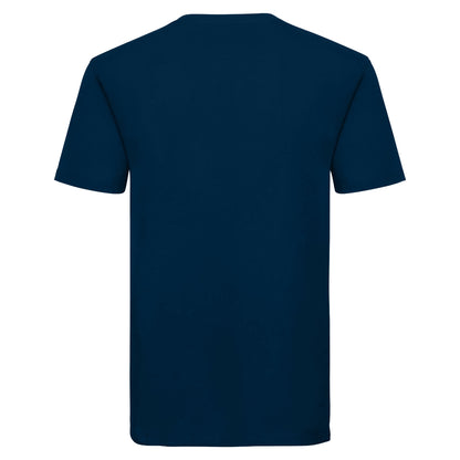 French Navy - Back - Russell Mens Organic Short-Sleeved T-Shirt