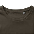 Dark Olive - Lifestyle - Russell Mens Organic Short-Sleeved T-Shirt