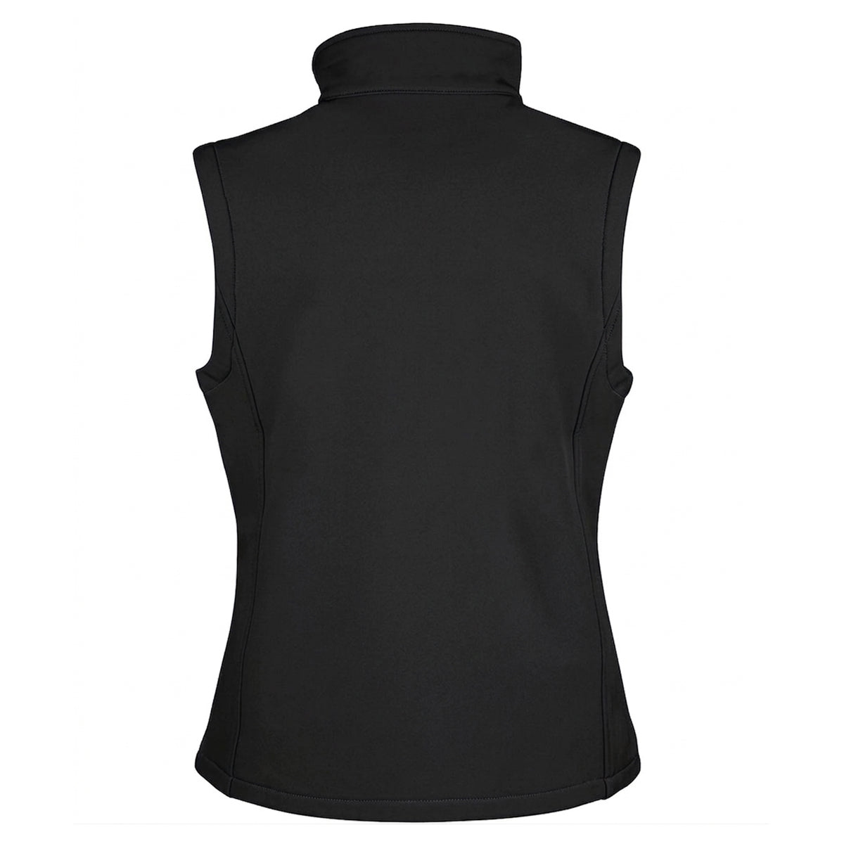 Black - Back - Result Womens-Ladies Softshell Body Warmer