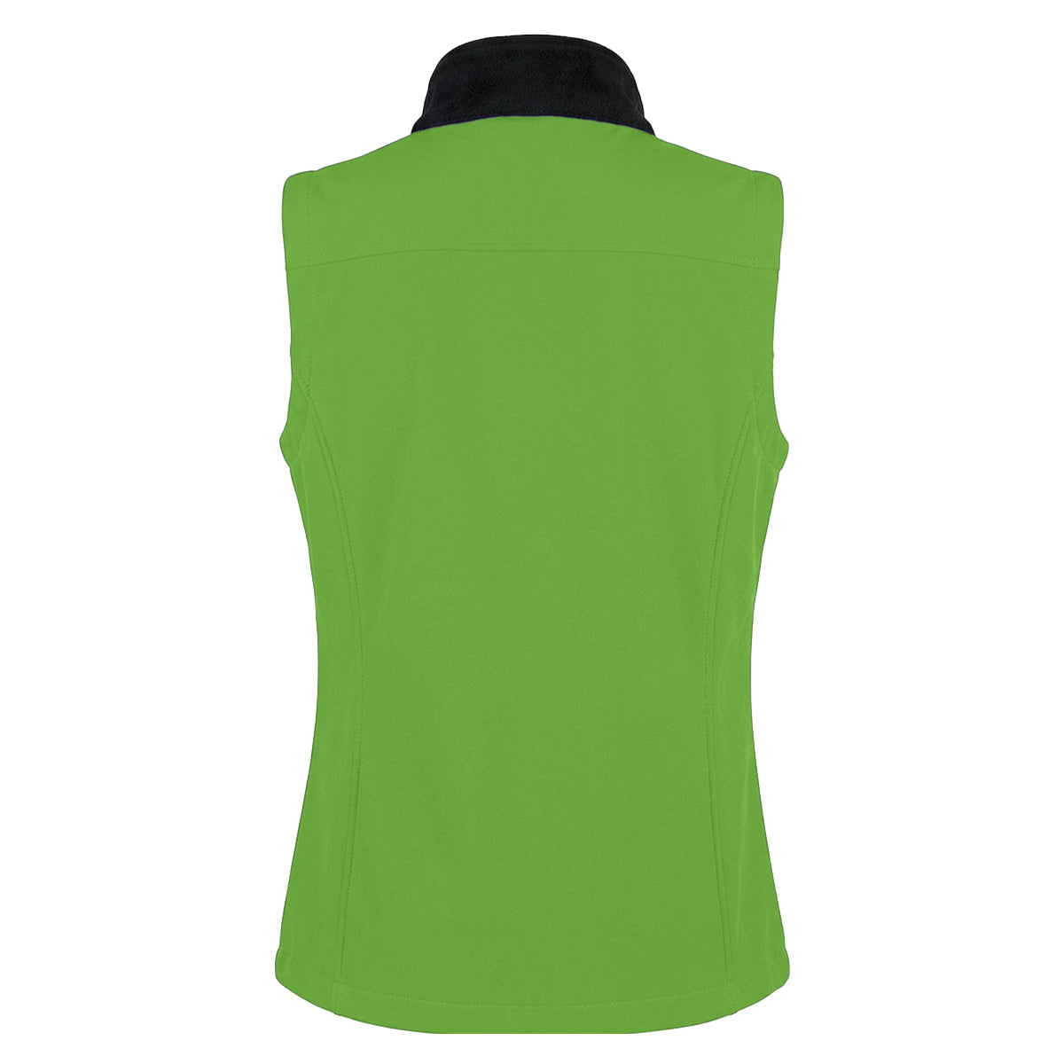 Vivid Green-Black - Back - Result Womens-Ladies Softshell Body Warmer